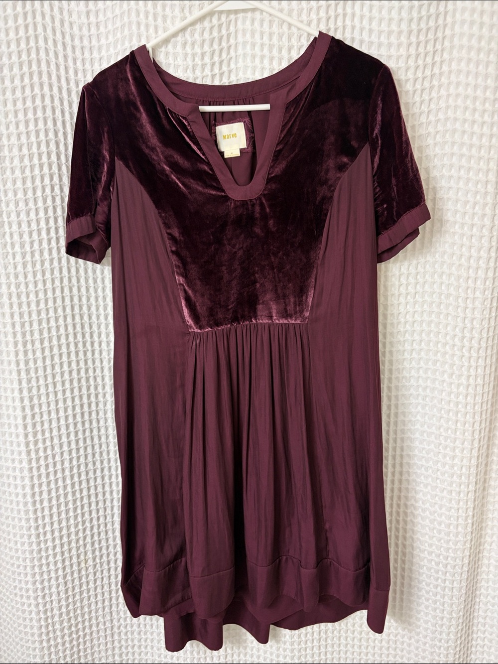 Maeve Anthropologie Ingrid Velvet Swing Dress Medium - Picture 3 of 8
